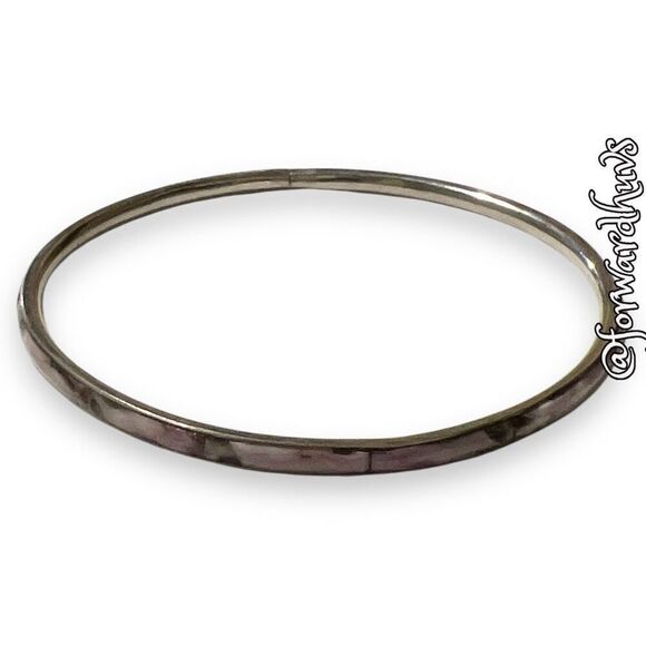 Mother of Pearl Bracelet | Silver Tone Bracelet - Picture 4 of 8